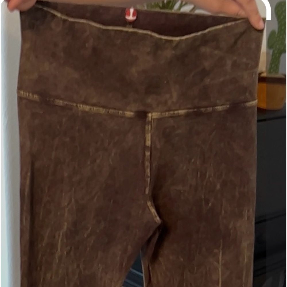 T-Party pants mineral washed flared yoga large